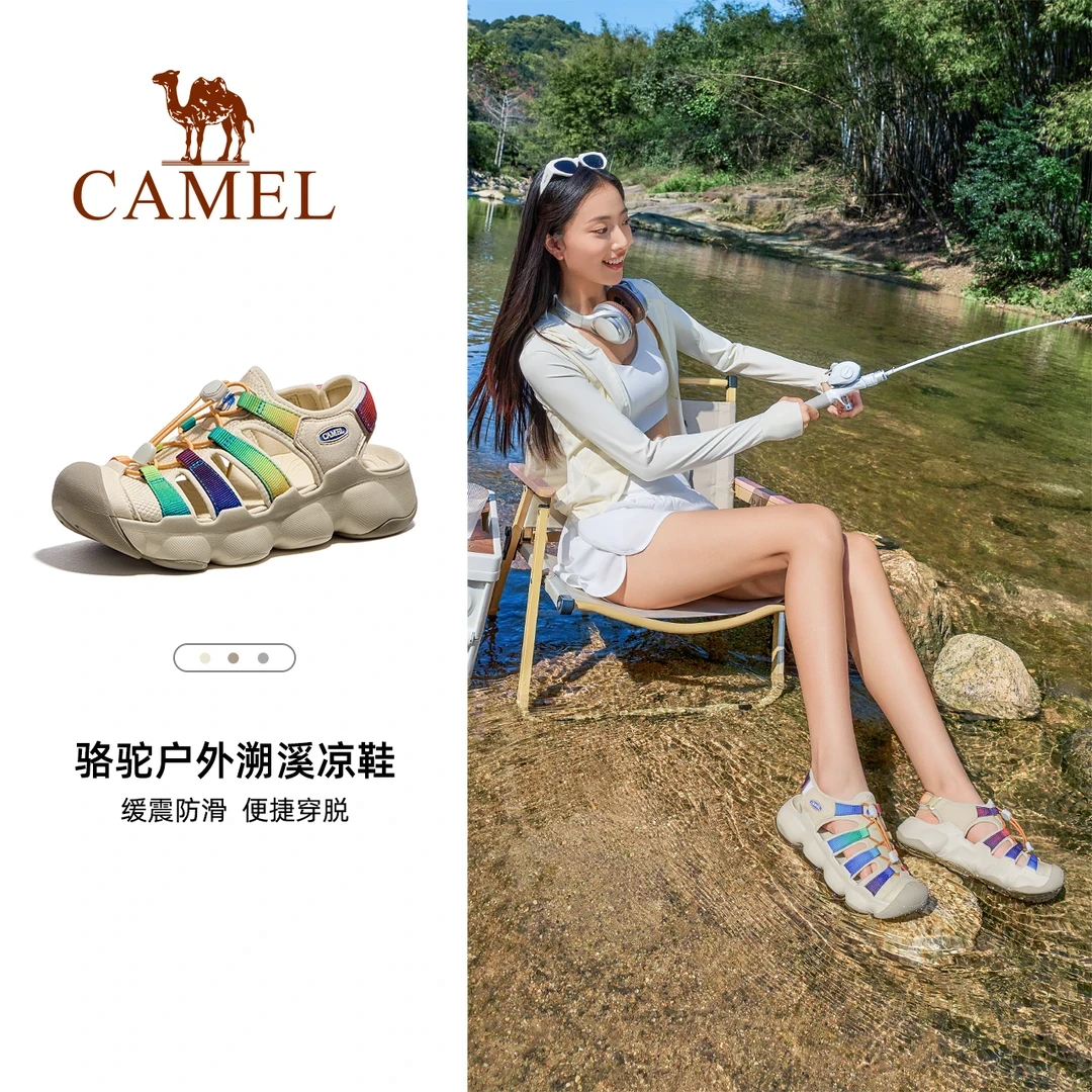 骆驼米熊凉鞋洞洞鞋防滑户外女鞋运动透气耐磨沙滩溯溪鞋夏日溯溪