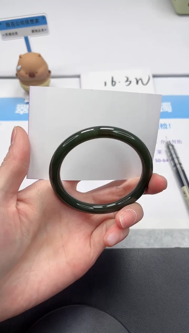 【闪购商品】和田玉手镯未镶嵌V416-55+