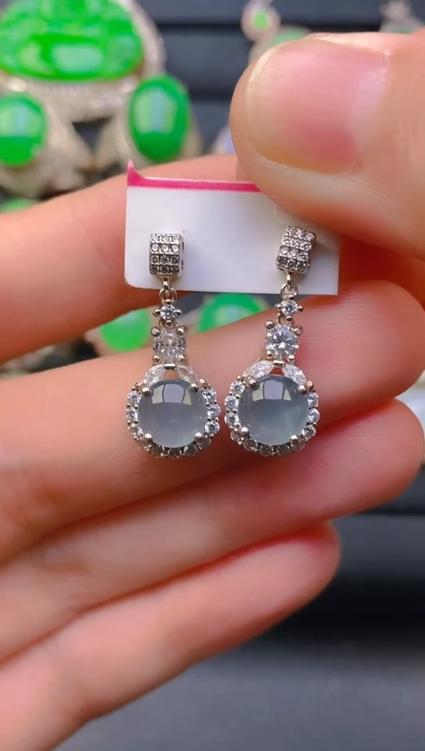 【闪购商品】翡翠戒指银S925镶嵌天然A货翡翠1