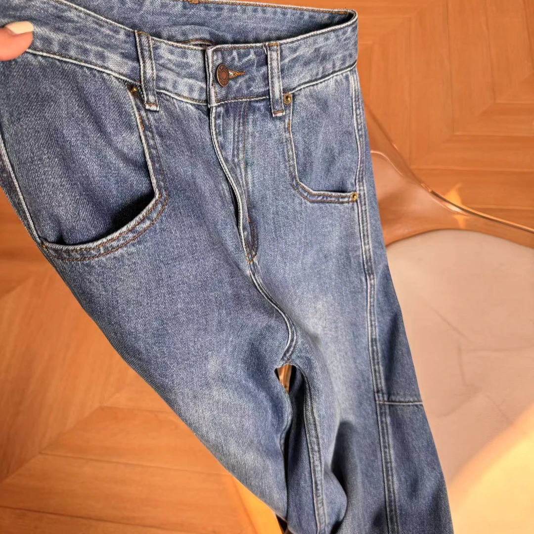 春夏款 无弹镰刀牛仔裤 遮胯显瘦 高品质版本 闭眼入 25-005