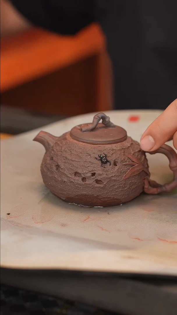 茶壶紫砂原矿手工制作