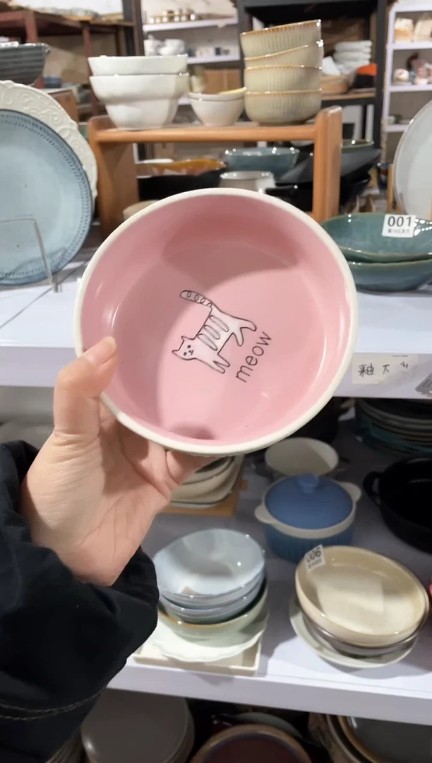 【闪购商品】碗微瑕（2件套）小猫小碗