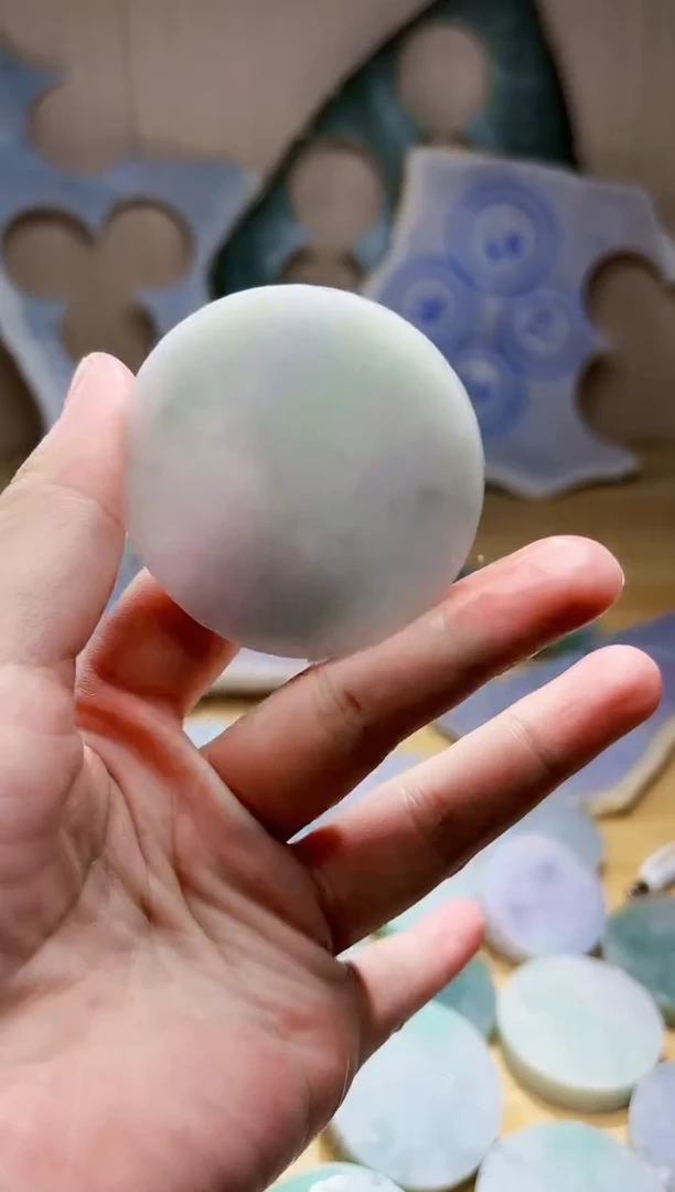 翡翠未镶嵌颈饰翡翠A货 姜谭354