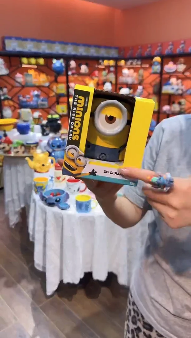 瓷片@@小黄人斯图尔特陶瓷水杯