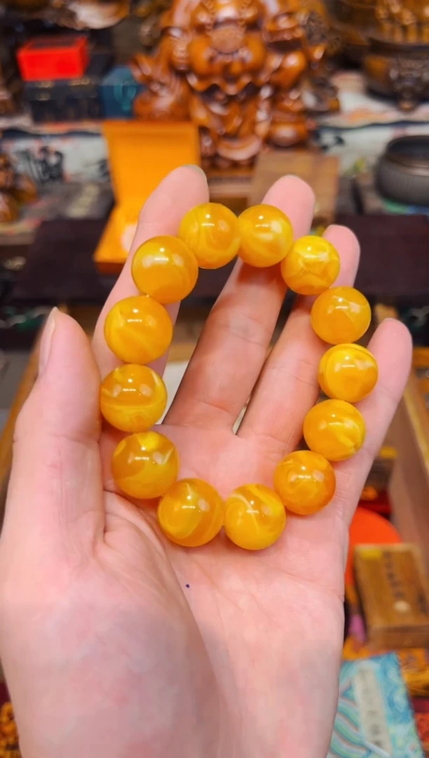 未镶嵌蜜蜡裸石B瑞瑞专属高端精品15