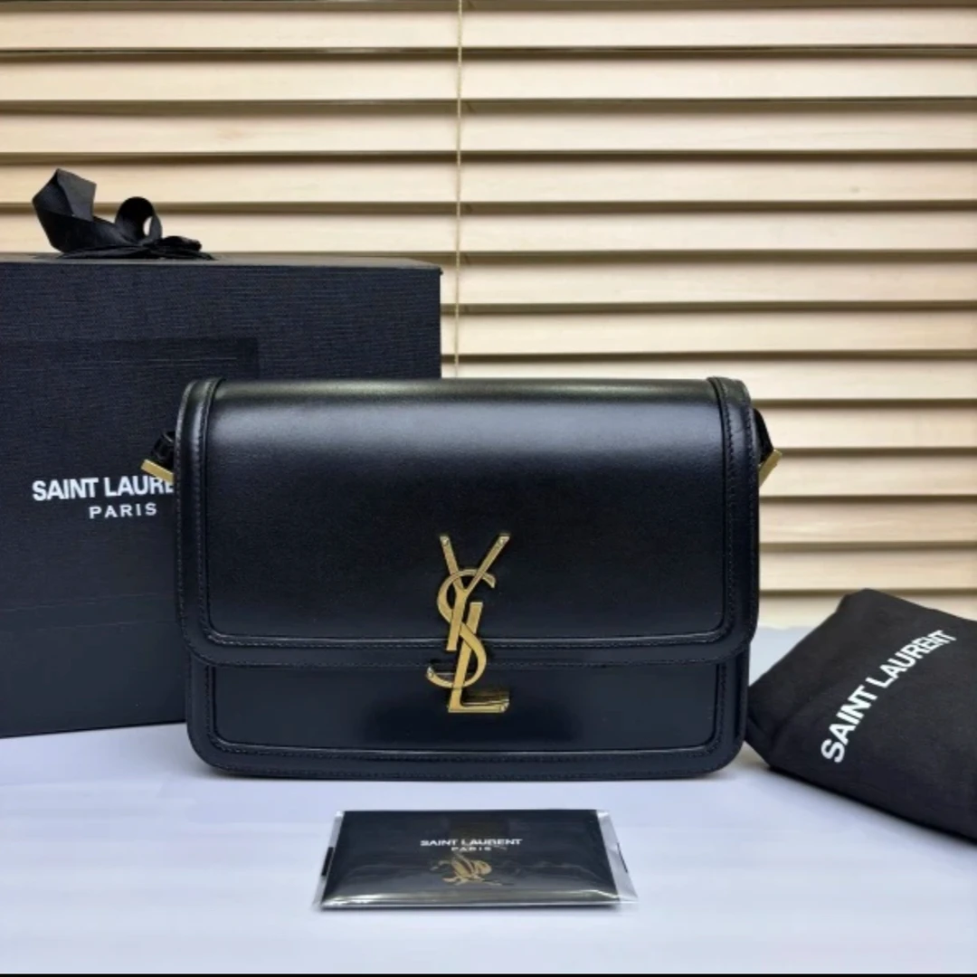 95新 YSL/圣罗兰 黑金豆腐小号/单肩包/D店