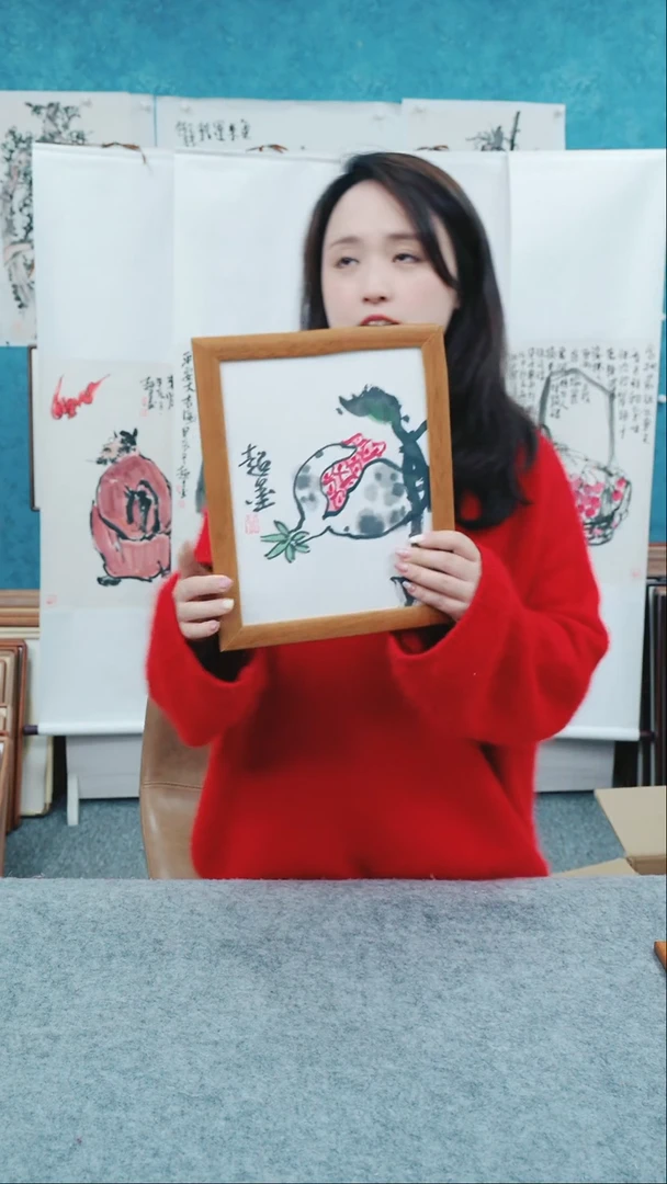 【闪购商品】国画10寸本土老师木质摆台