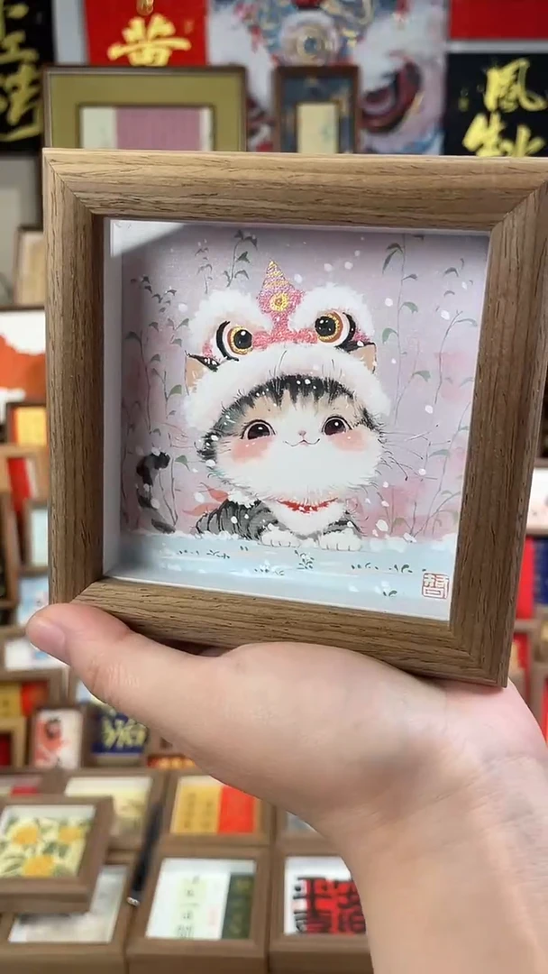 国画纯手绘书法绘画作品