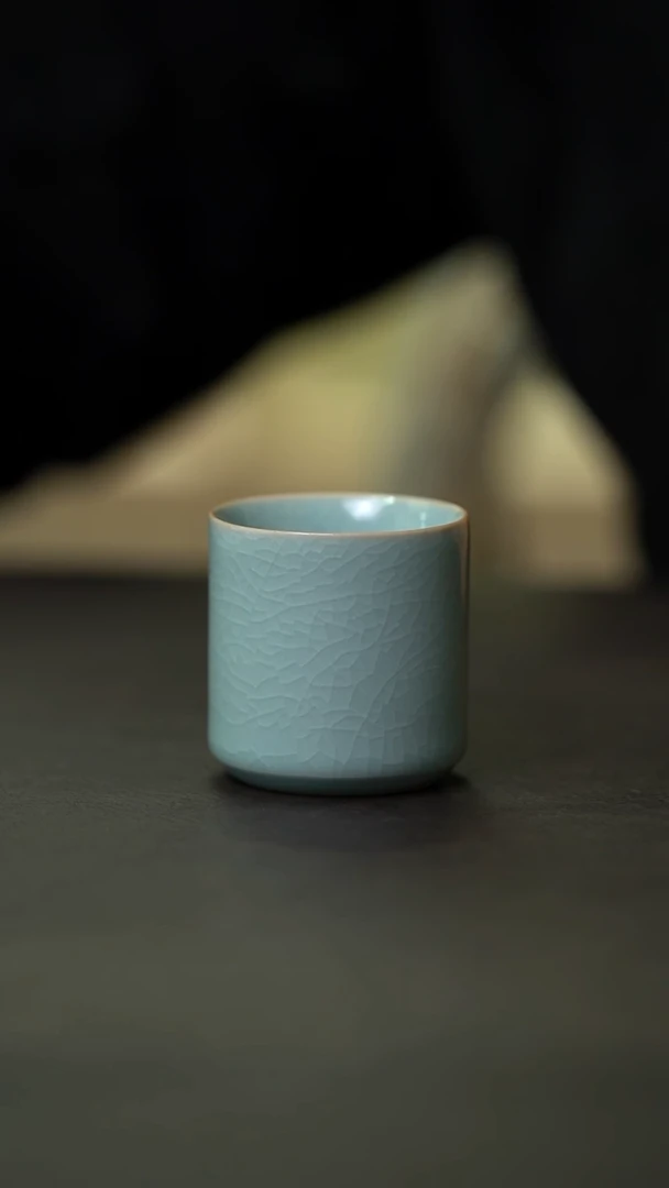 杯子瓷直口杯手工