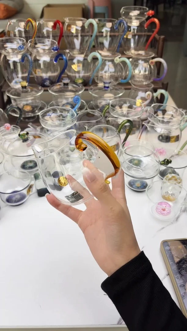 手工艺品玻璃禾器锦然琥珀色