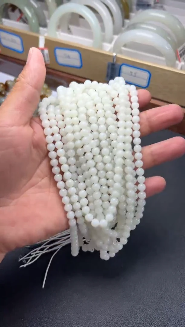 和田玉未镶嵌项链且末微色差米达卡6长链多样性发货拍一发其一