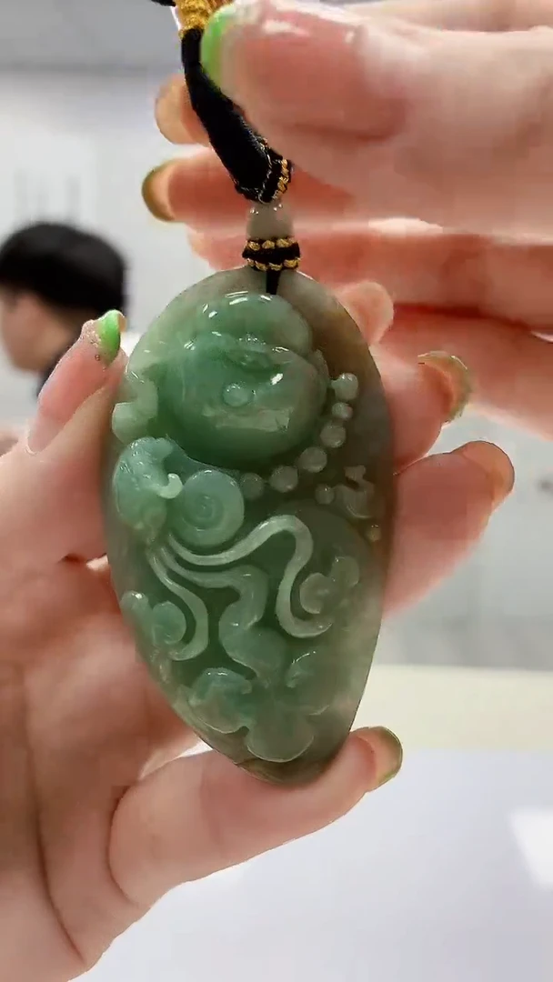 未镶嵌定制翡翠5060ry-毛货挂件39