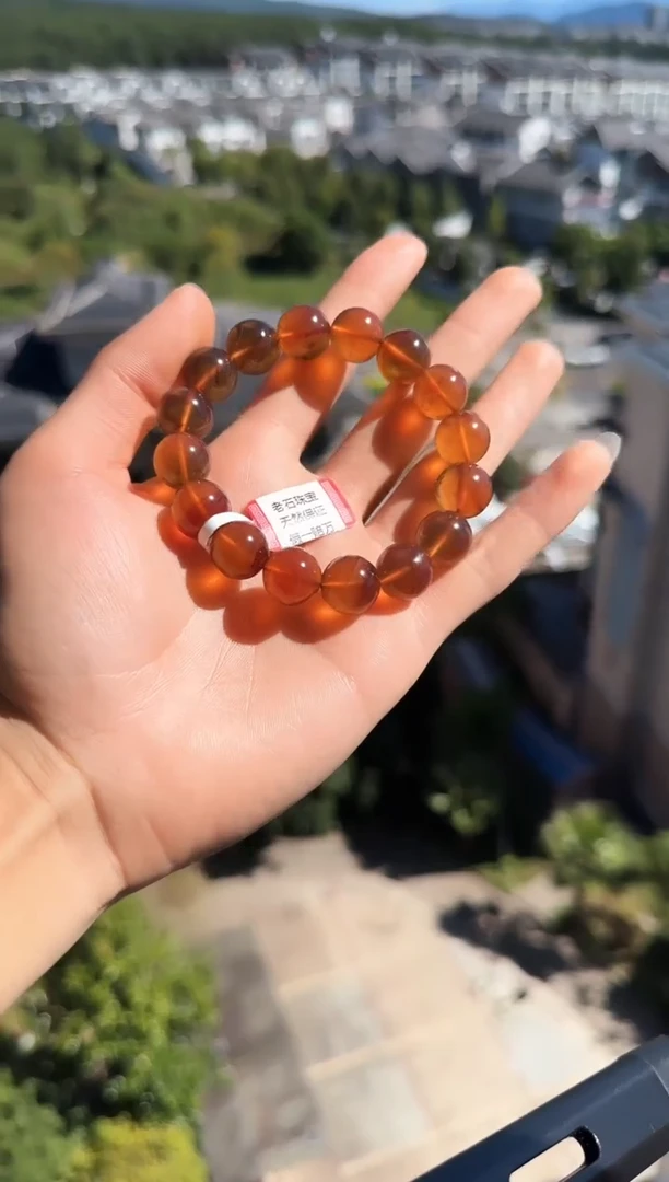 手串琥珀未镶嵌 *8缅甸琥珀紫罗兰手串13mm
