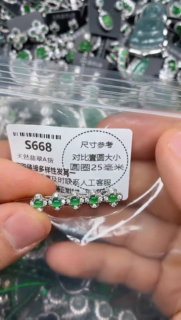 颈饰未镶嵌翡翠S668发夹
