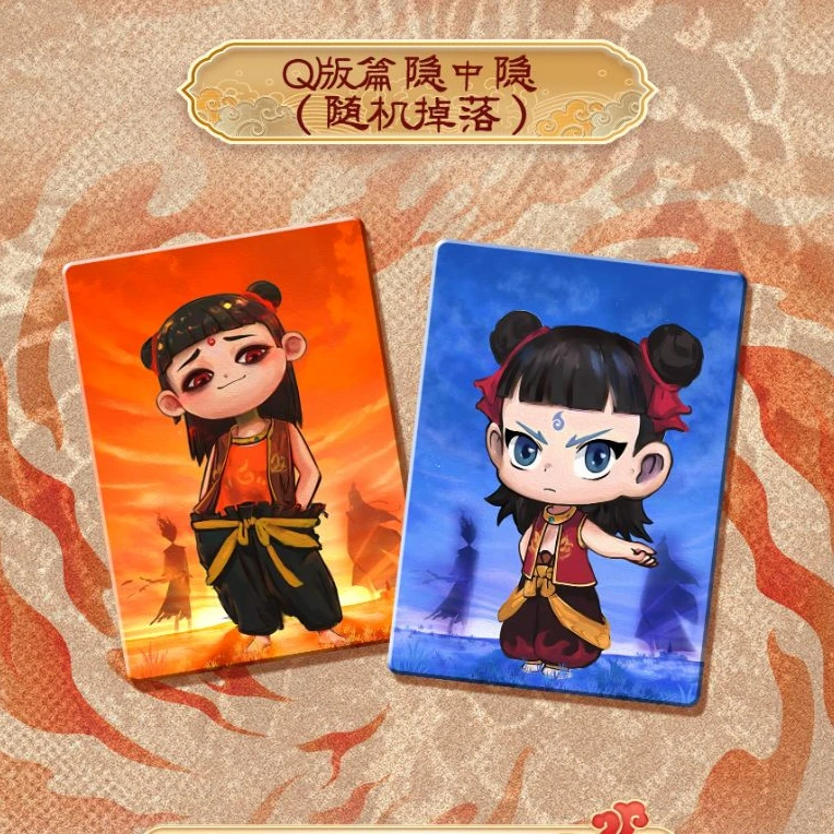 【拍2k3】哪吒魔童闹海一插画师二创冰箱贴《如愿》盲盒代拆