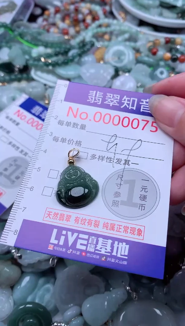 翡翠未镶嵌吊坠(不含链)75