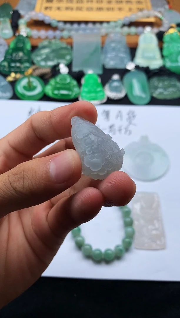 定制翡翠未镶嵌幺4091毛货不退不换