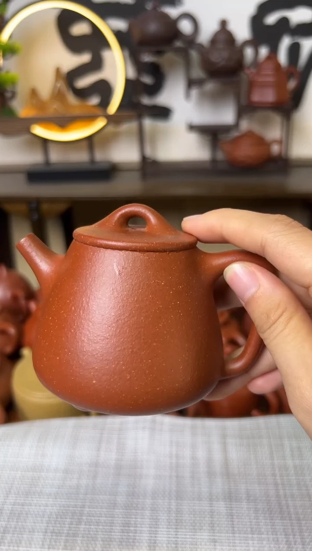 茶壶段泥红降坡高石瓢壶200CC-甘来兵