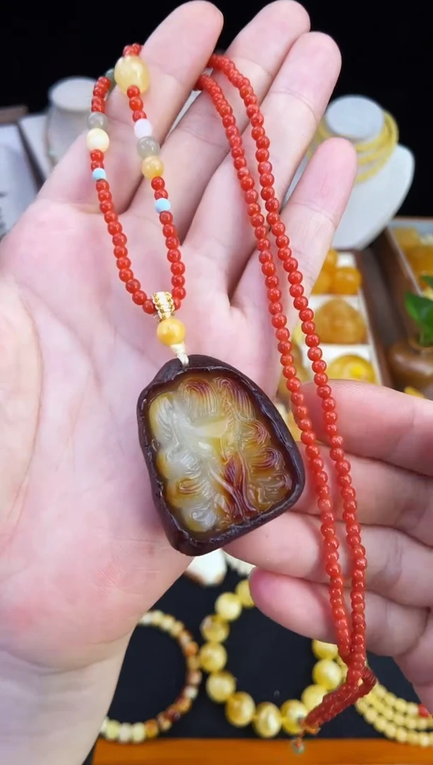 琥珀未镶嵌珠宝奇石柒月