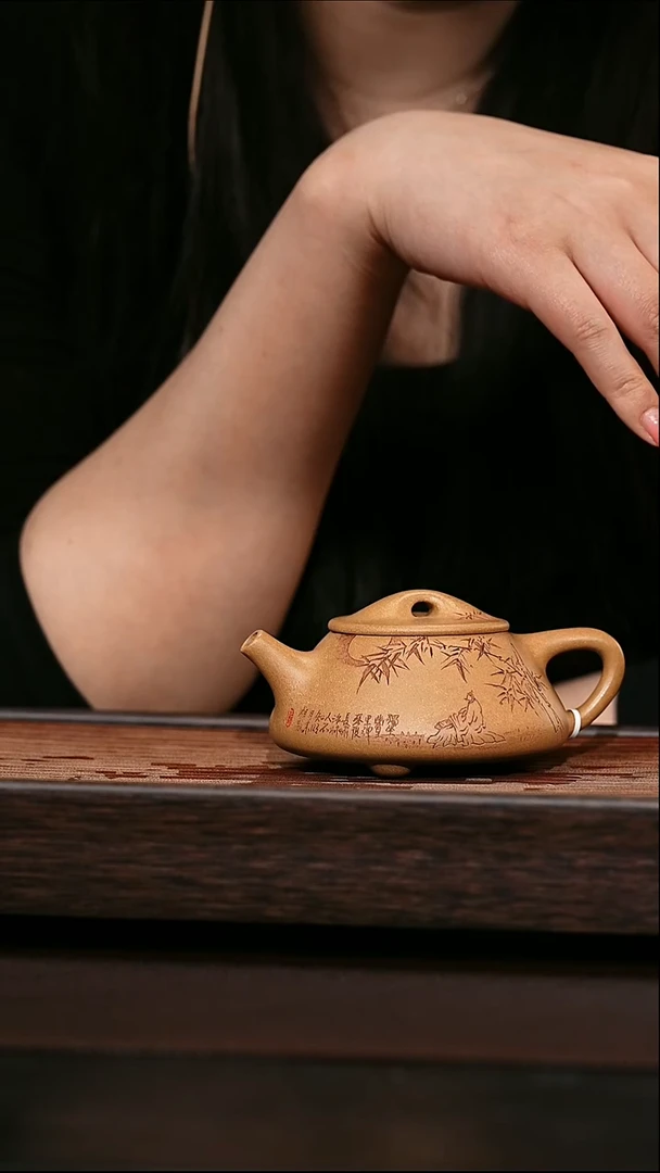 茶壶紫砂原矿紫砂壶   石瓢 140cc