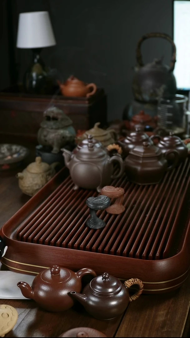 茶壶紫砂灵芝盖置