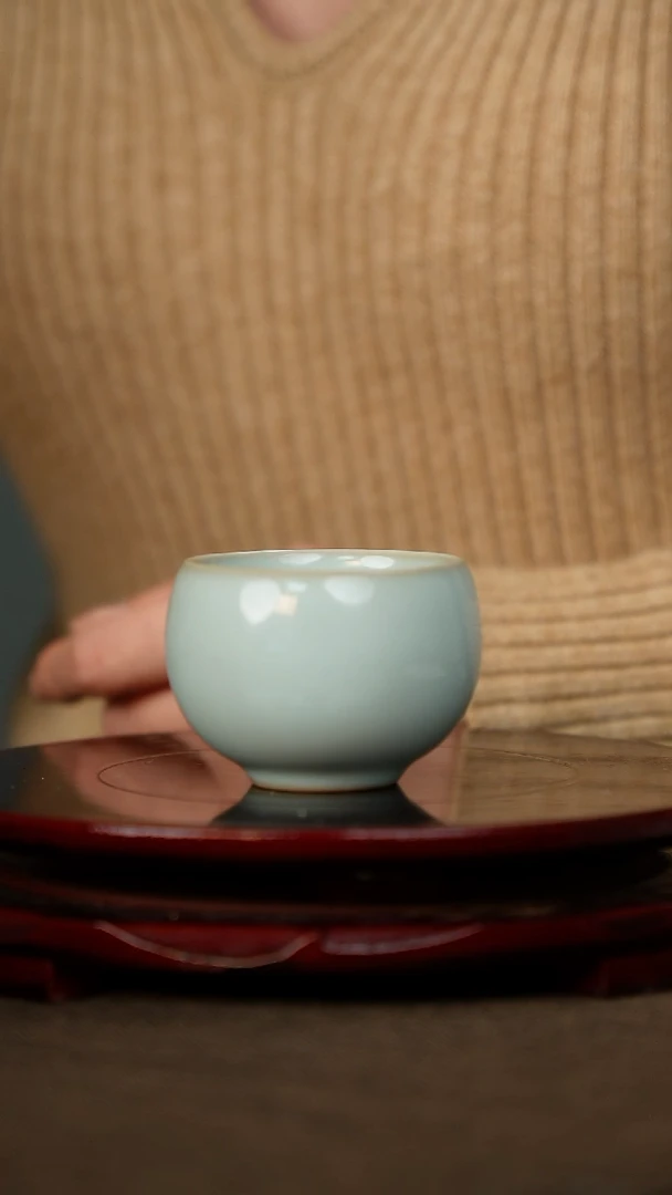全品 淡天青 小禅定杯