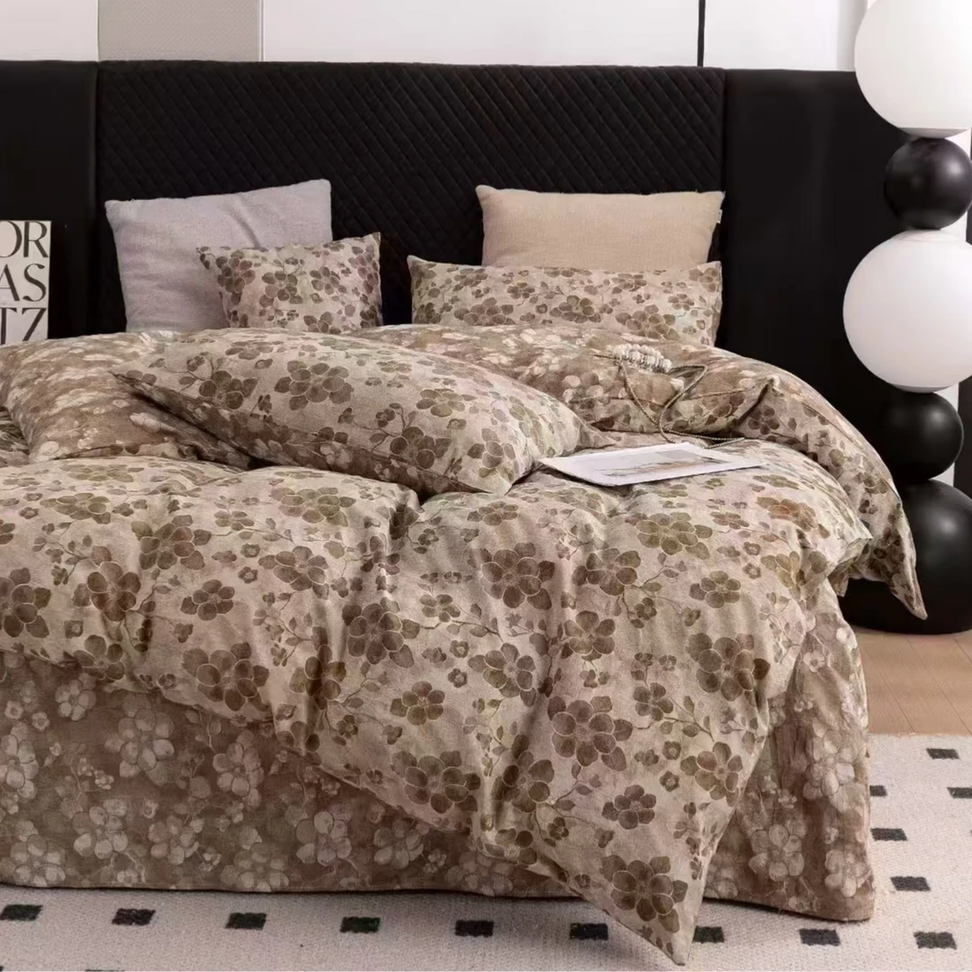 【栀子花开】罗布麻双层纱床单--230*245