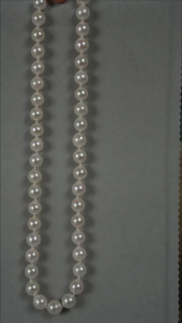 项链银S925镶嵌海水珍珠AK8.5-9mm