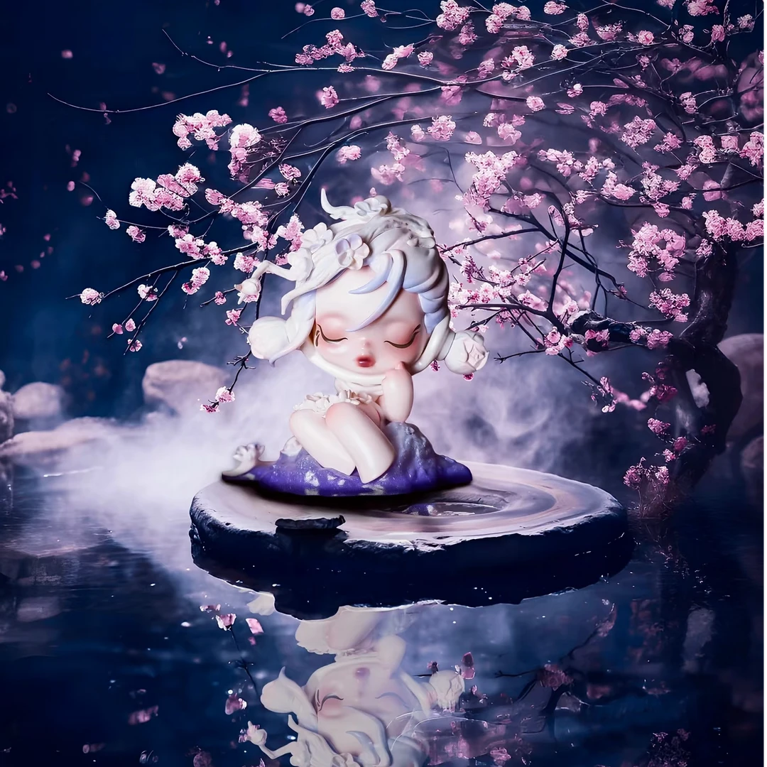 【拆盒】庭前墨梅系列盲盒手办