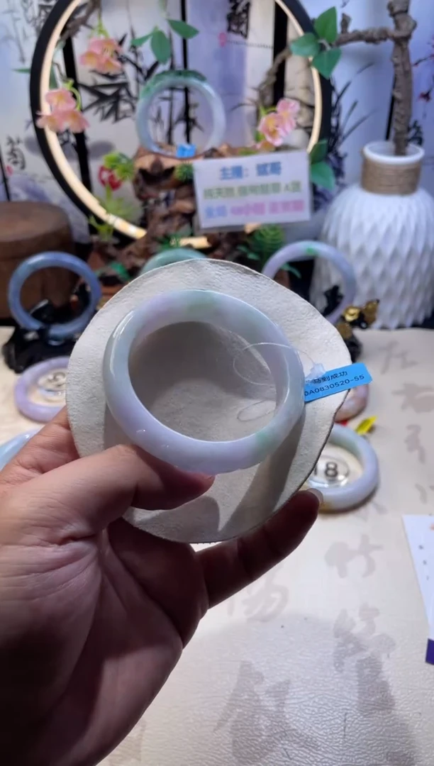 未镶嵌手镯翡翠正圈55