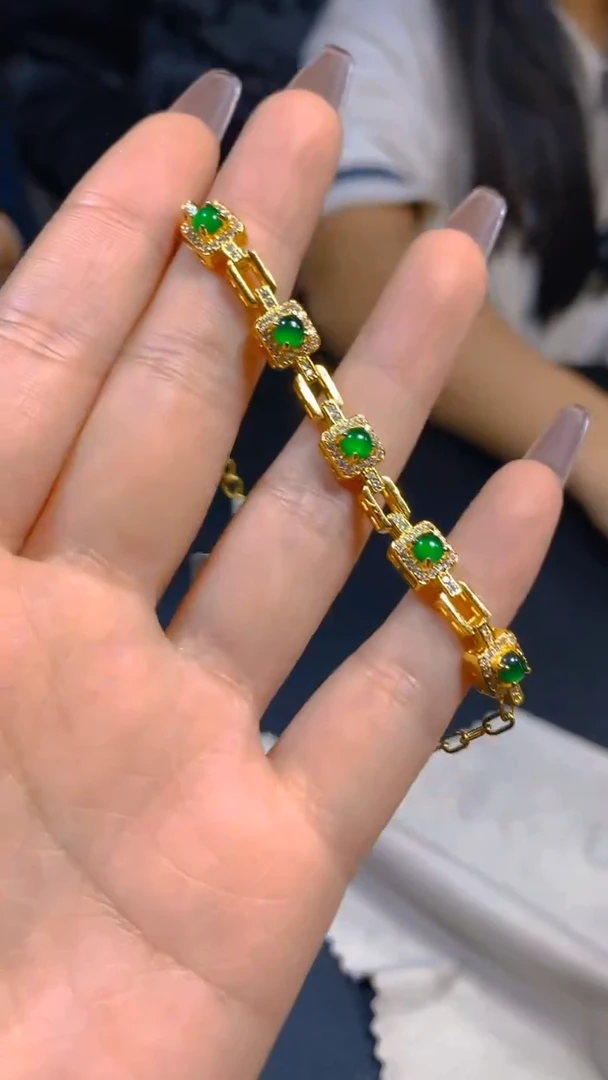 【闪购商品】翡翠手链未镶嵌0766630106多样性发一