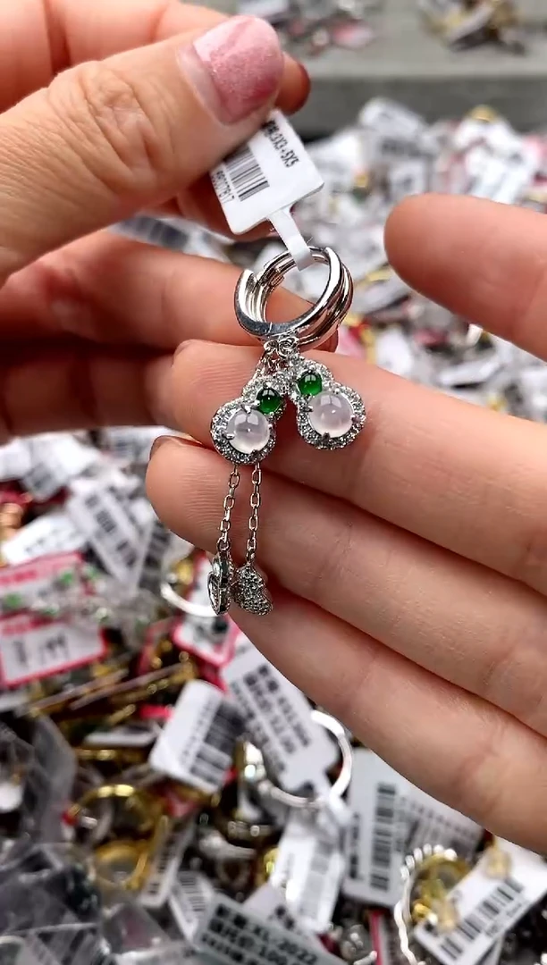 【闪购商品】翡翠戒指银S925镶嵌6666666    2