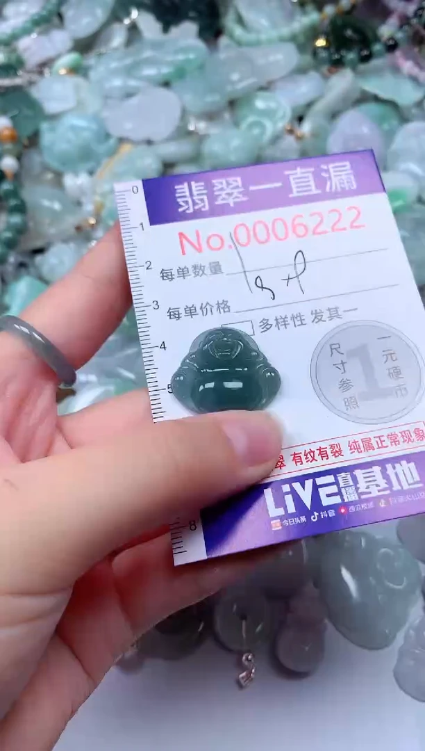 翡翠未镶嵌吊坠(不含链)6222