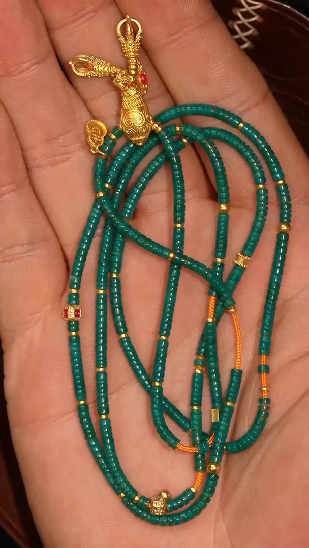 绿松石未镶嵌套链冲赛康胡子哥，DIY一153