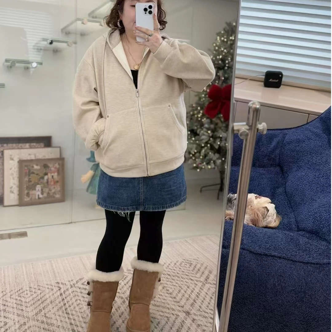 Meet遇见-冬季高品加绒小卫衣