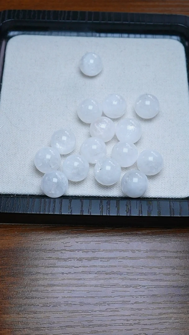 水晶手链未镶嵌【小王珠宝】白幽灵单珠14M+多样性发其一