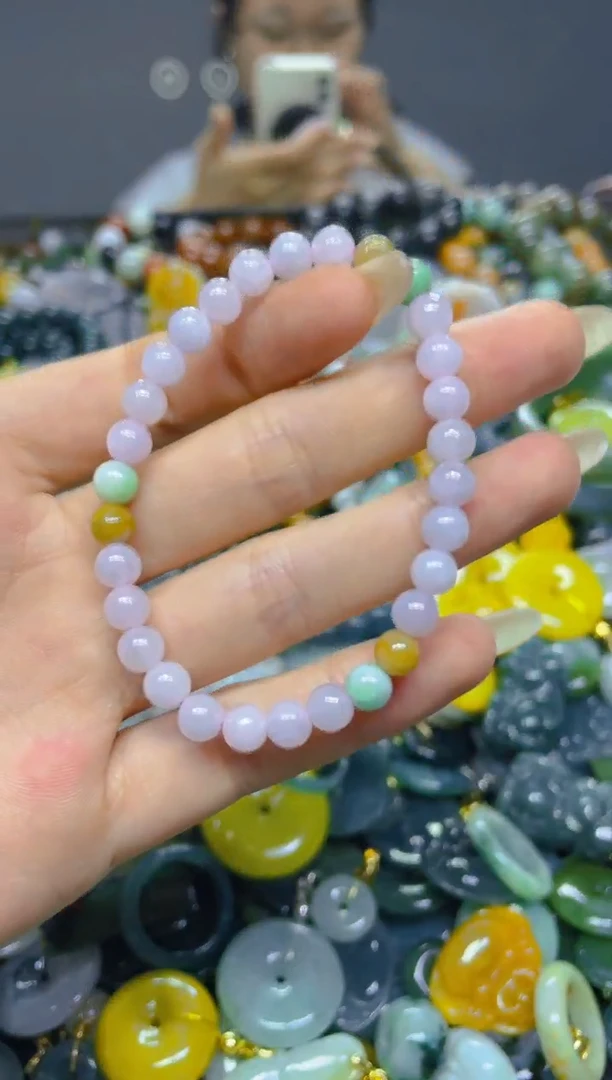 颈饰未镶嵌翡翠5MM/ J /翡翠A货，一件也是批发价