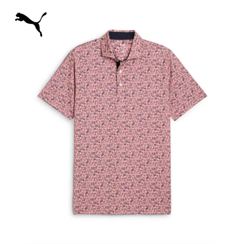 PUMA/彪马男士高尔夫专业速干时尚透气印花短袖  630579
