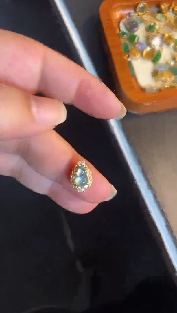 吊坠(不含链)银S925镶嵌翡翠1