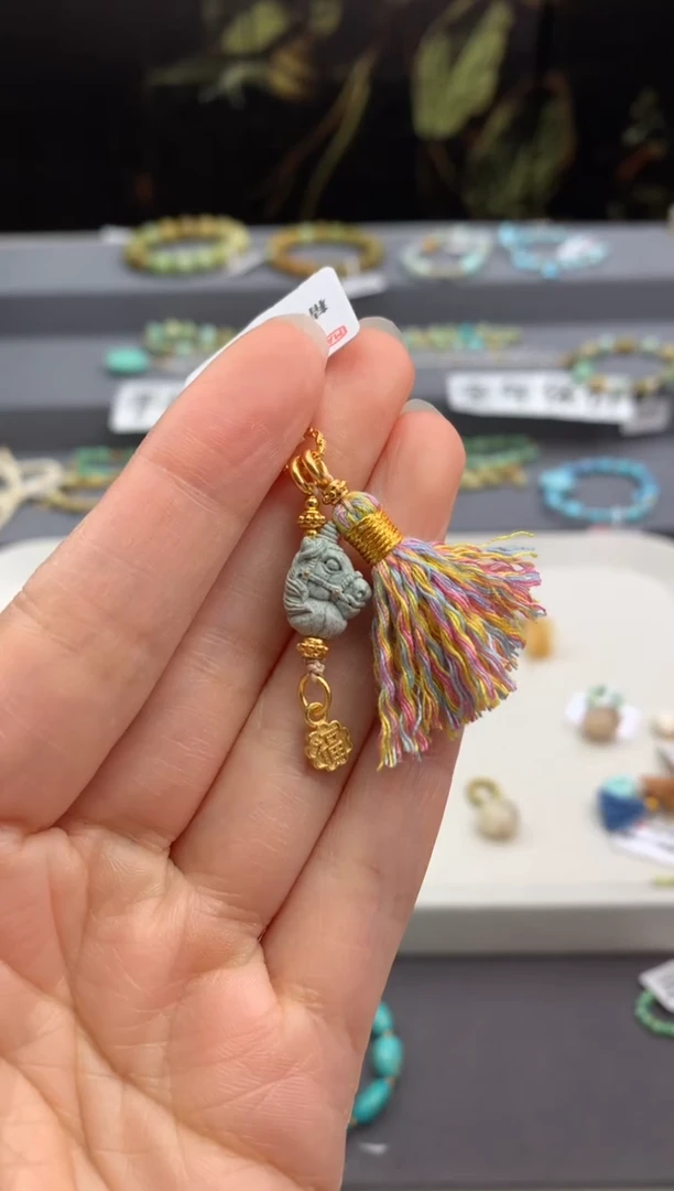 未镶嵌绿松石挂件茜.T148