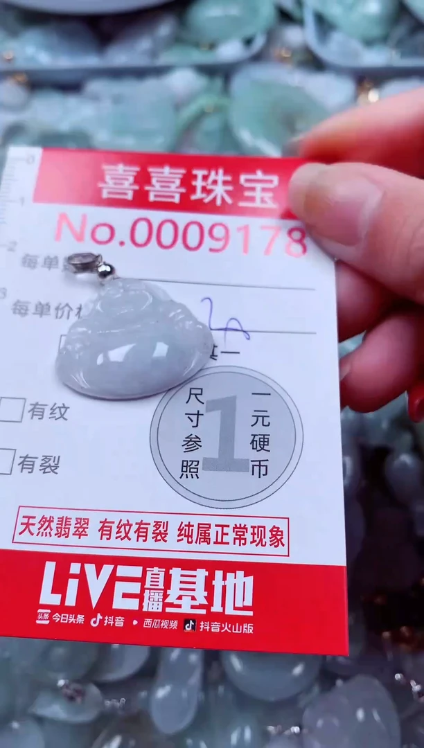 吊坠(不含链)未镶嵌翡翠9178
