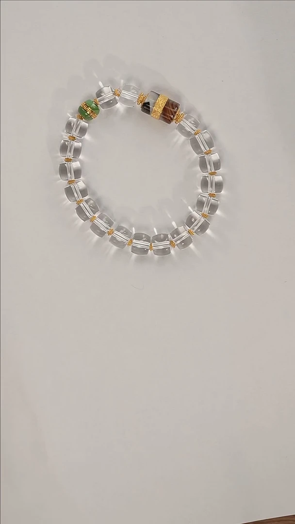 【闪购商品】水晶手串18K金镶嵌S2840-定制