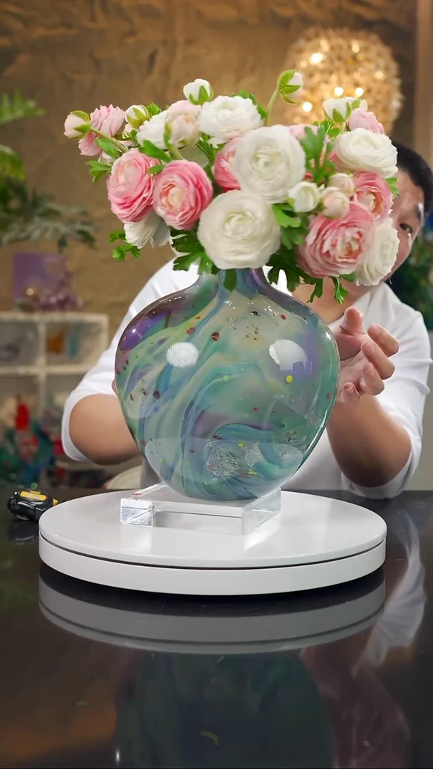 摆件福利设计款璃彩花瓶