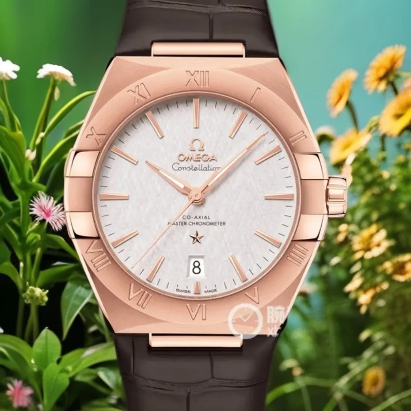 未使用 Omega/欧米茄 星座曼哈顿公价181900表径39全新全套玫瑰金
