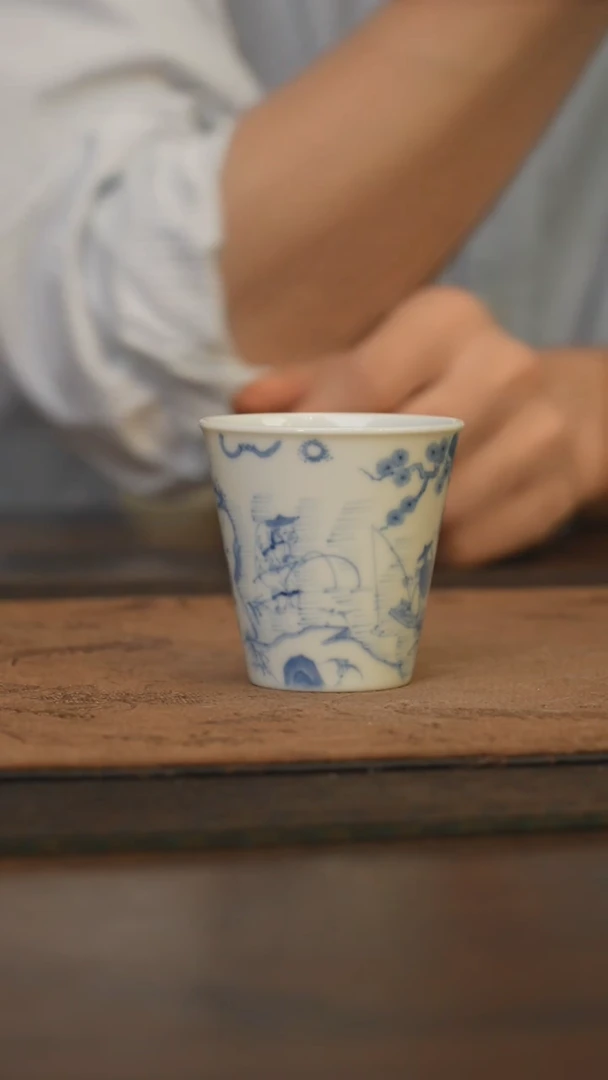 杯柴窑青花破价福利