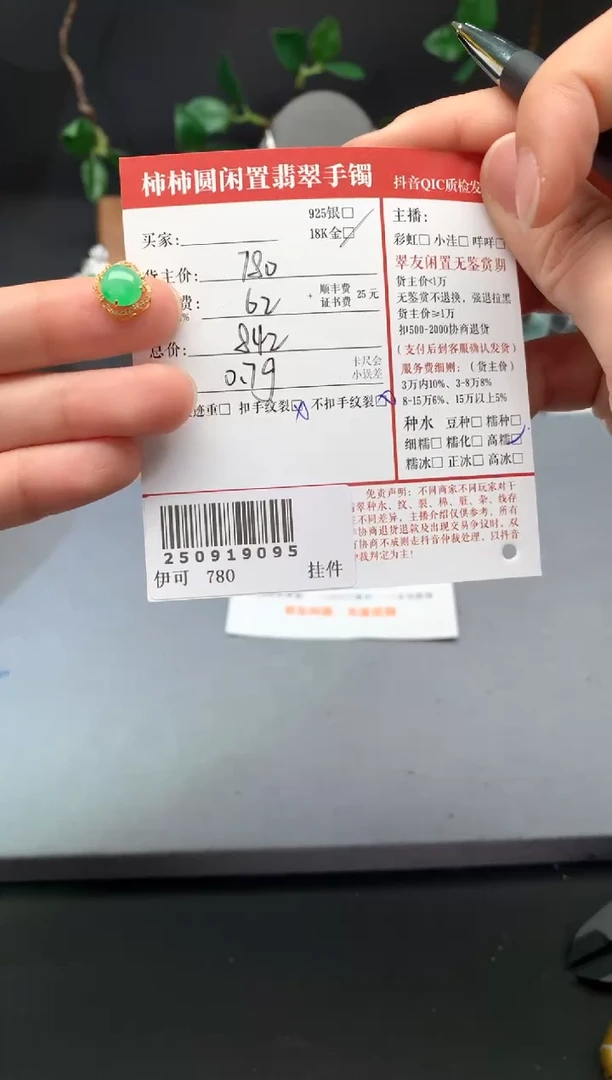 颈饰18K金镶嵌翡翠姐姐250919095