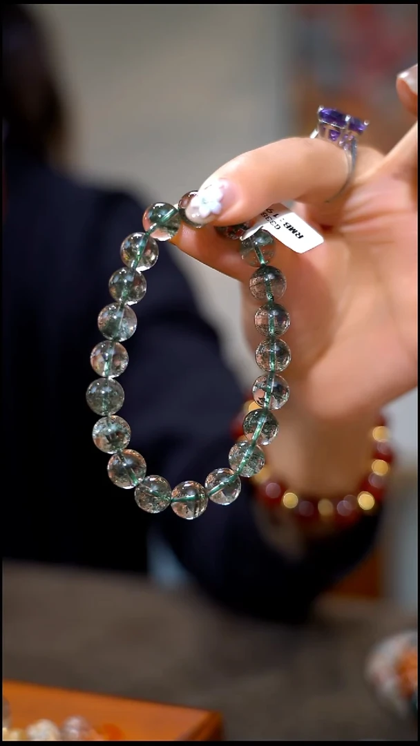 未镶嵌手链水晶绿幽灵