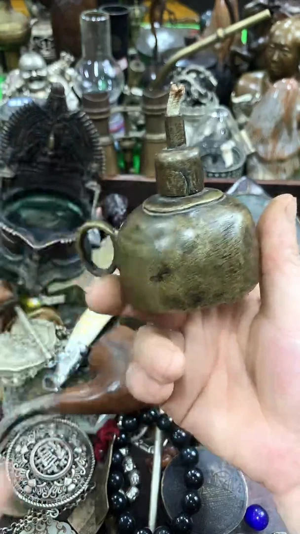鸿兴工艺摆件把件油灯
