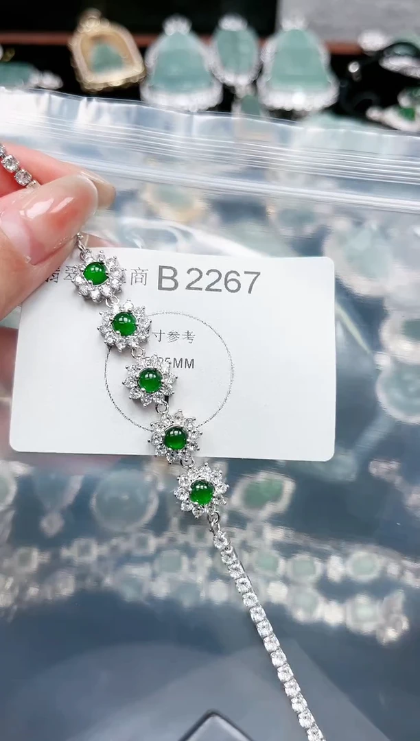 【闪购商品】翡翠颈饰未镶嵌赠皮绳2267