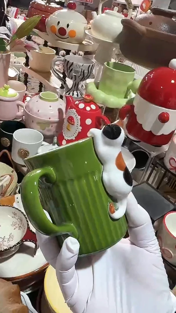陶瓷猫咪杯 微瑕凑满20元包邮